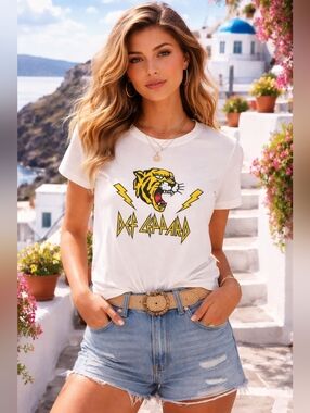 DEF LEPPARD DISTRESSED TEE-SM